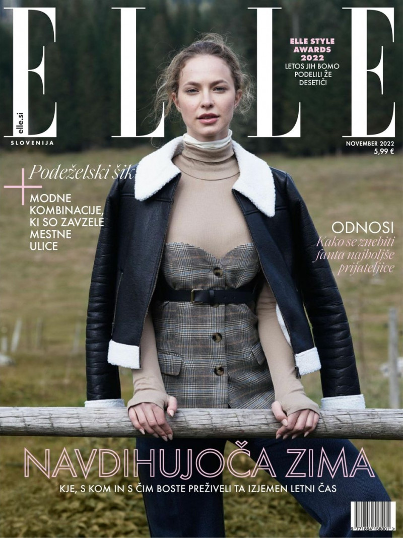  featured on the Elle Slovenia cover from November 2022