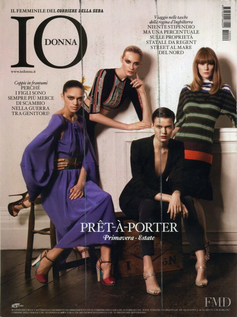 Sofie Grum-Schwensen featured on the Io Donna cover from February 2011