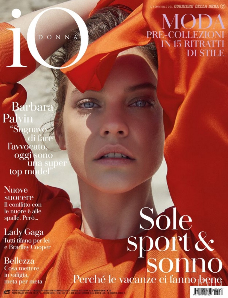 Barbara Palvin featured on the Io Donna cover from August 2019