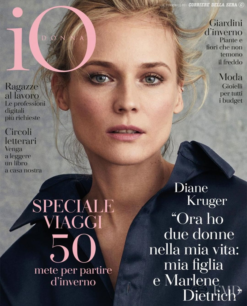 Diane Heidkruger featured on the Io Donna cover from November 2019
