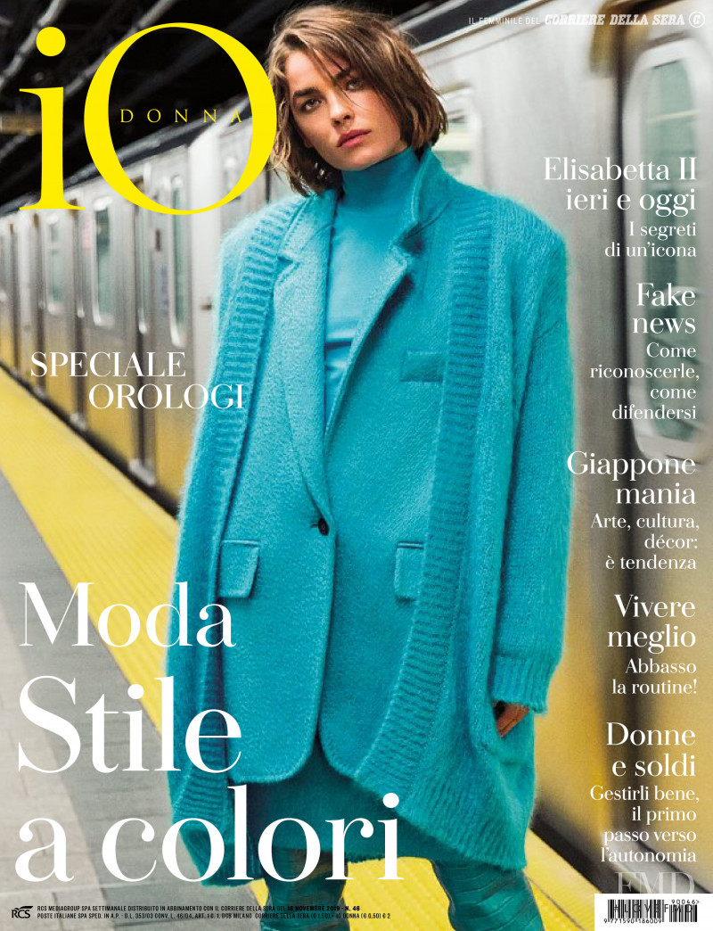 Bambi Northwood-Blyth featured on the Io Donna cover from November 2019