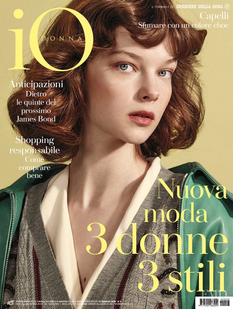Zita Dobar featured on the Io Donna cover from February 2020