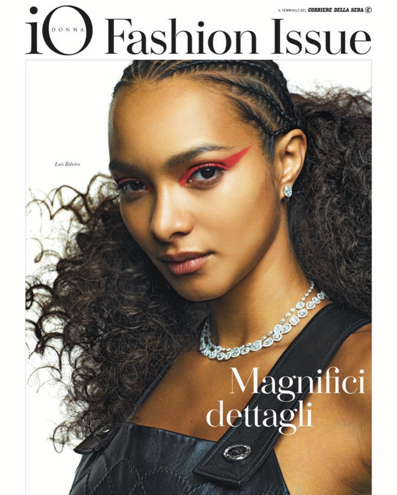 Lais Ribeiro featured on the Io Donna cover from April 2022