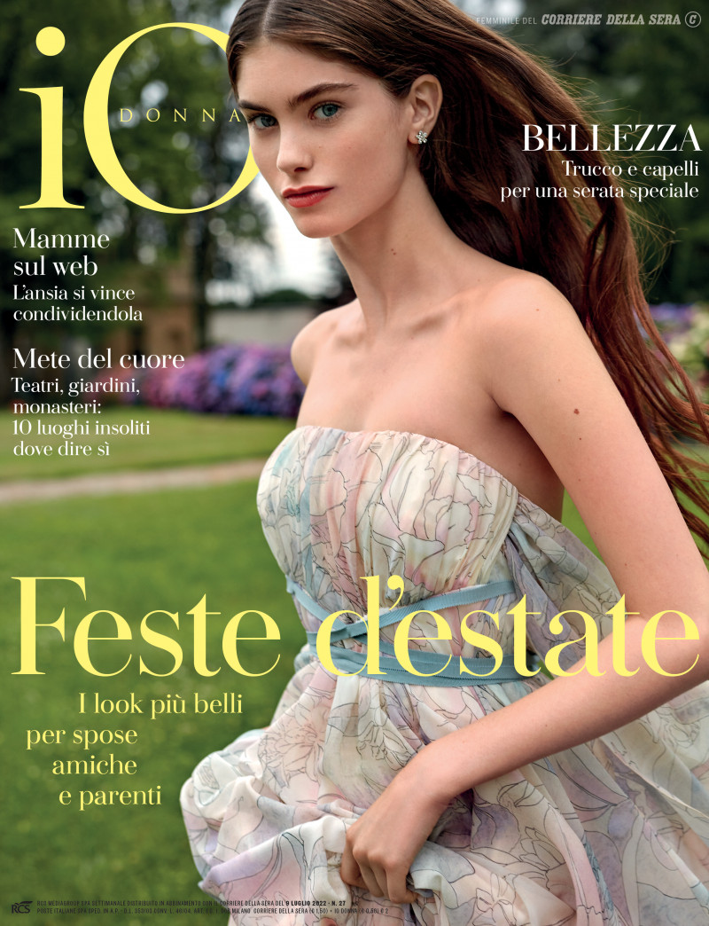Gaia Schiralli featured on the Io Donna cover from July 2022
