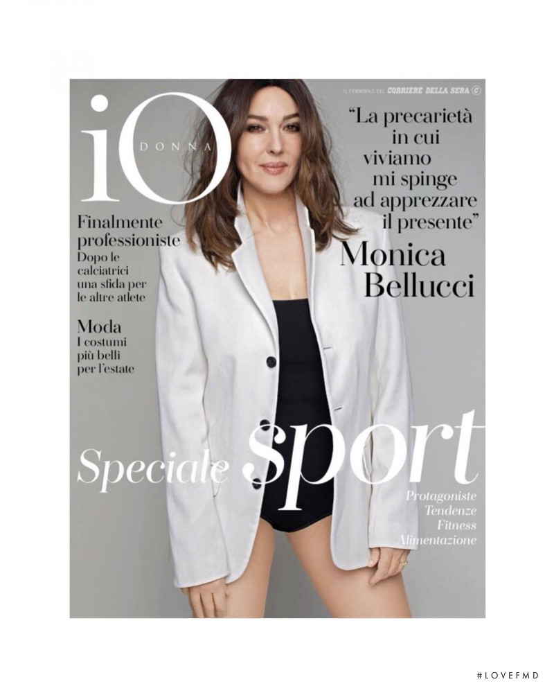 Monica Bellucci featured on the Io Donna cover from July 2022