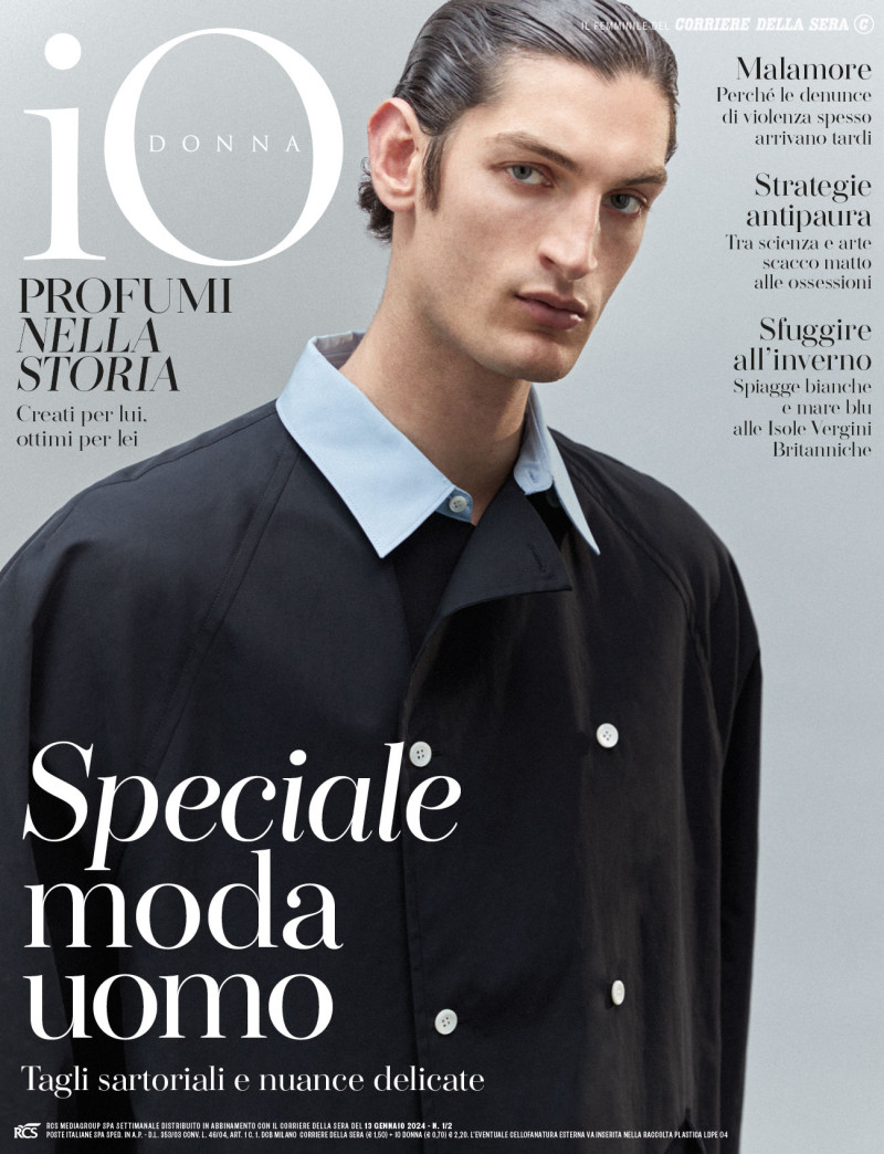 Aaron Shandel featured on the Io Donna cover from January 2024