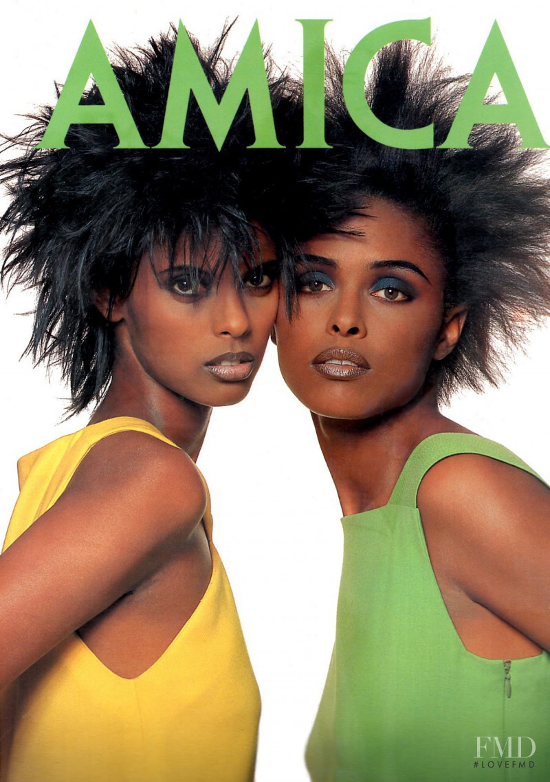 Anna Getaneh featured on the AMICA Italy cover from February 1991