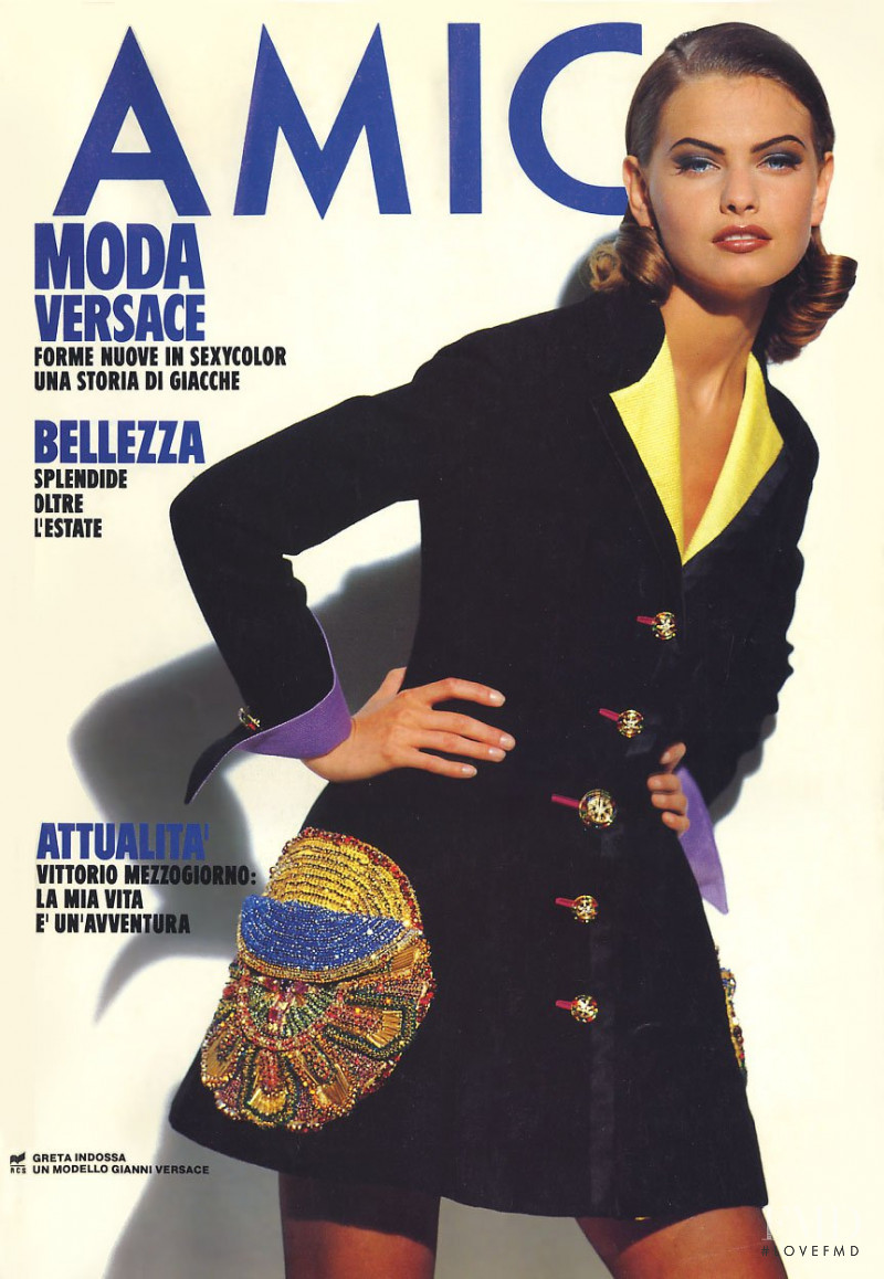 Gretha Cavazzoni featured on the AMICA Italy cover from November 1991