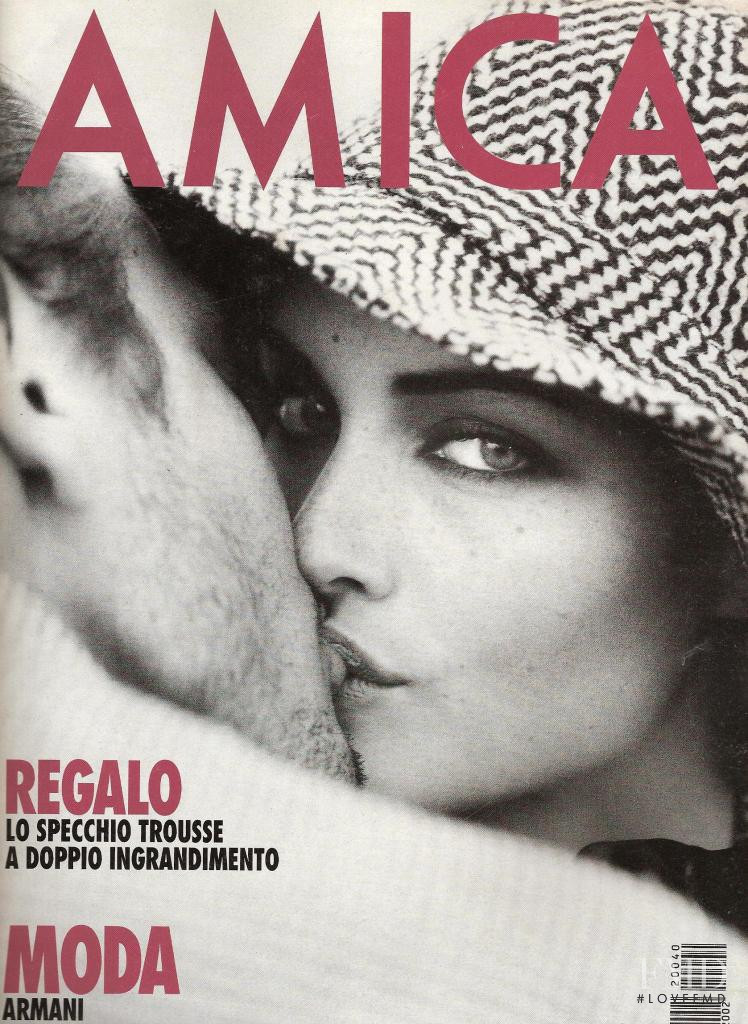 Amber Valletta featured on the AMICA Italy cover from October 1992