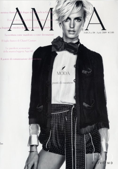 Jacquetta Wheeler featured on the AMICA Italy cover from April 2009