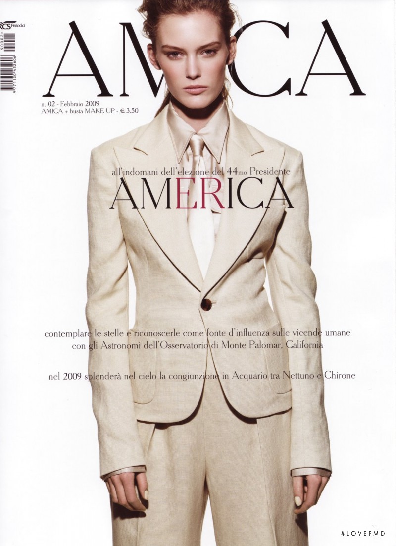 Charlott Cordes featured on the AMICA Italy cover from February 2009