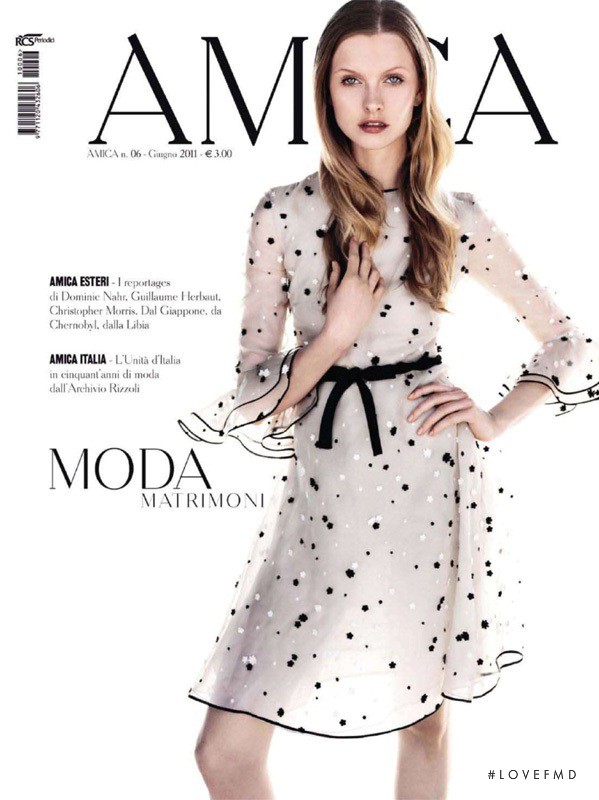 Kamila Filipcikova featured on the AMICA Italy cover from June 2011