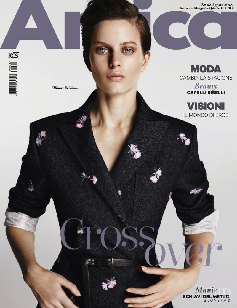 Ellinore Erichsen featured on the AMICA Italy cover from August 2013