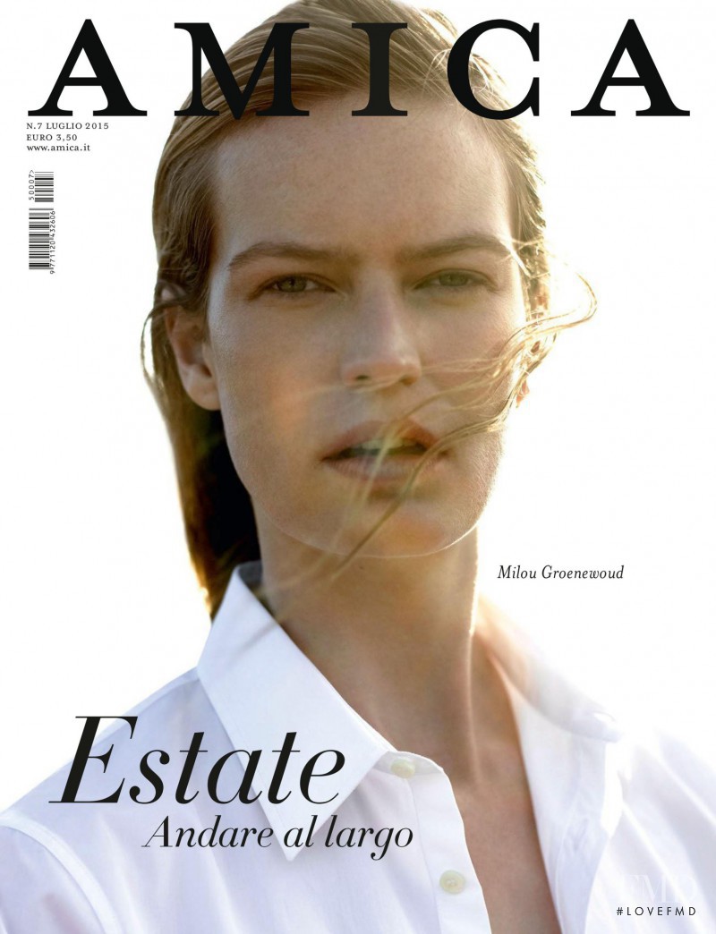 Milou Groenewoud featured on the AMICA Italy cover from July 2015