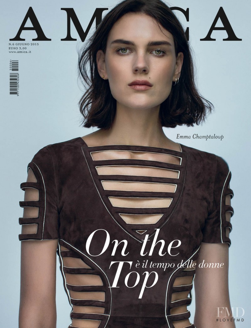 Emma Champtaloup featured on the AMICA Italy cover from June 2015
