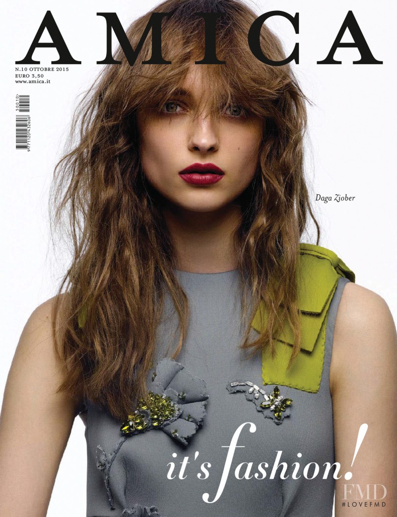 Daga Ziober featured on the AMICA Italy cover from October 2015