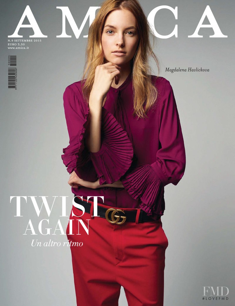 Magdalena Havlickova featured on the AMICA Italy cover from September 2015