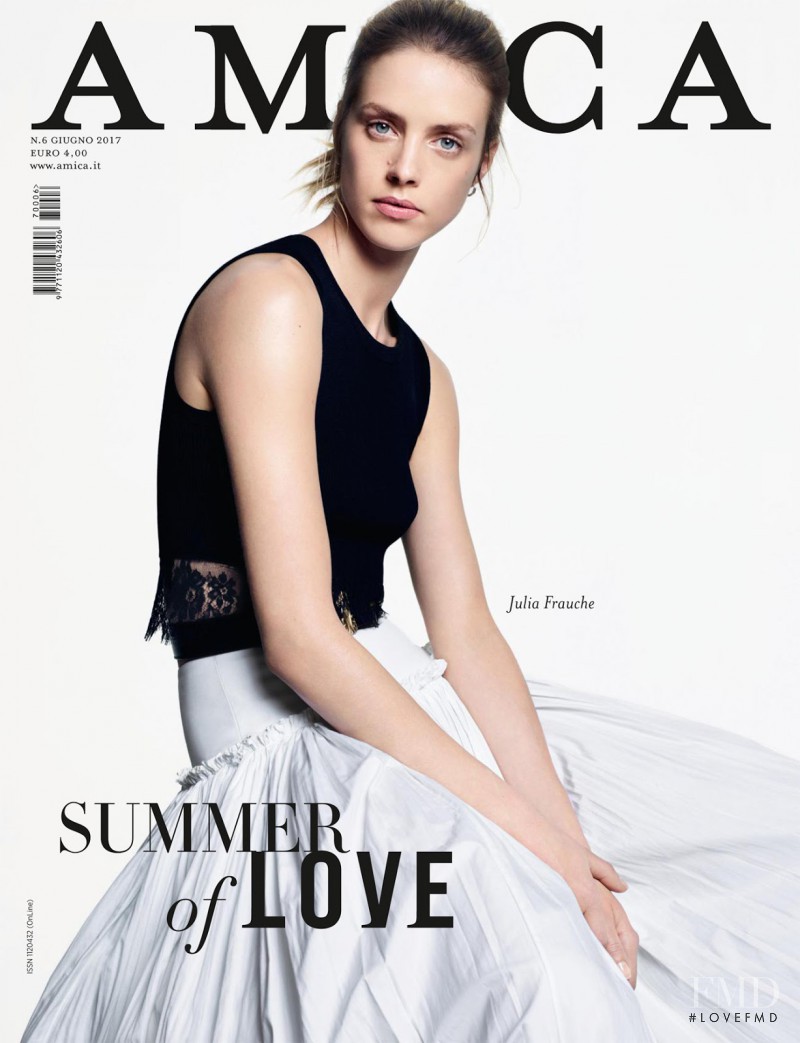 Julia Frauche featured on the AMICA Italy cover from June 2017