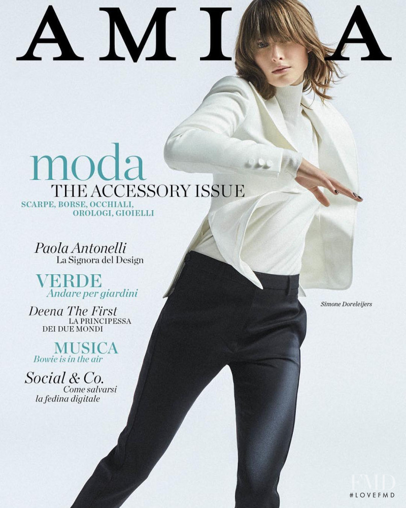 Simone Doreleijers featured on the AMICA Italy cover from April 2019