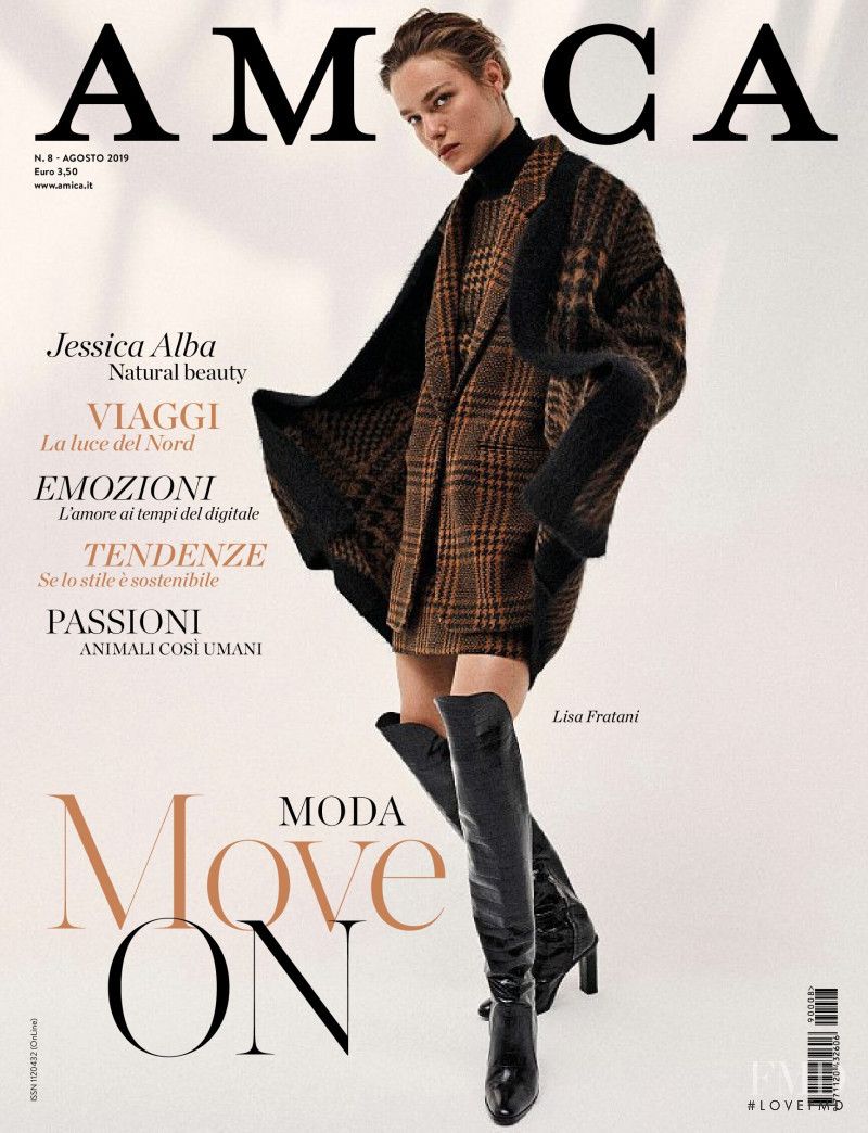 Lisa Louis Fratani featured on the AMICA Italy cover from August 2019