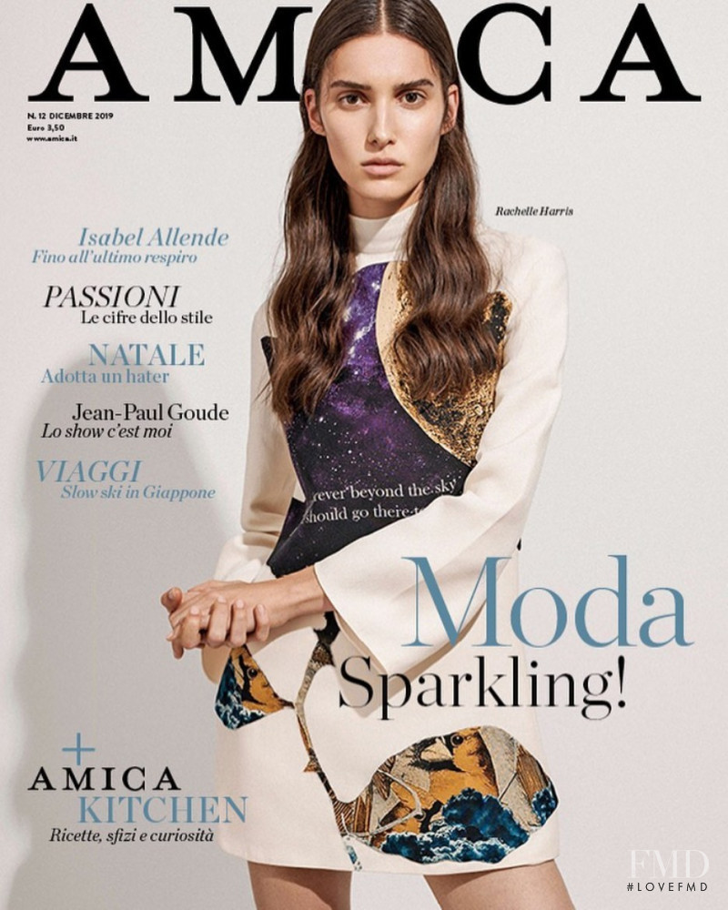 Rachelle Harris featured on the AMICA Italy cover from December 2019