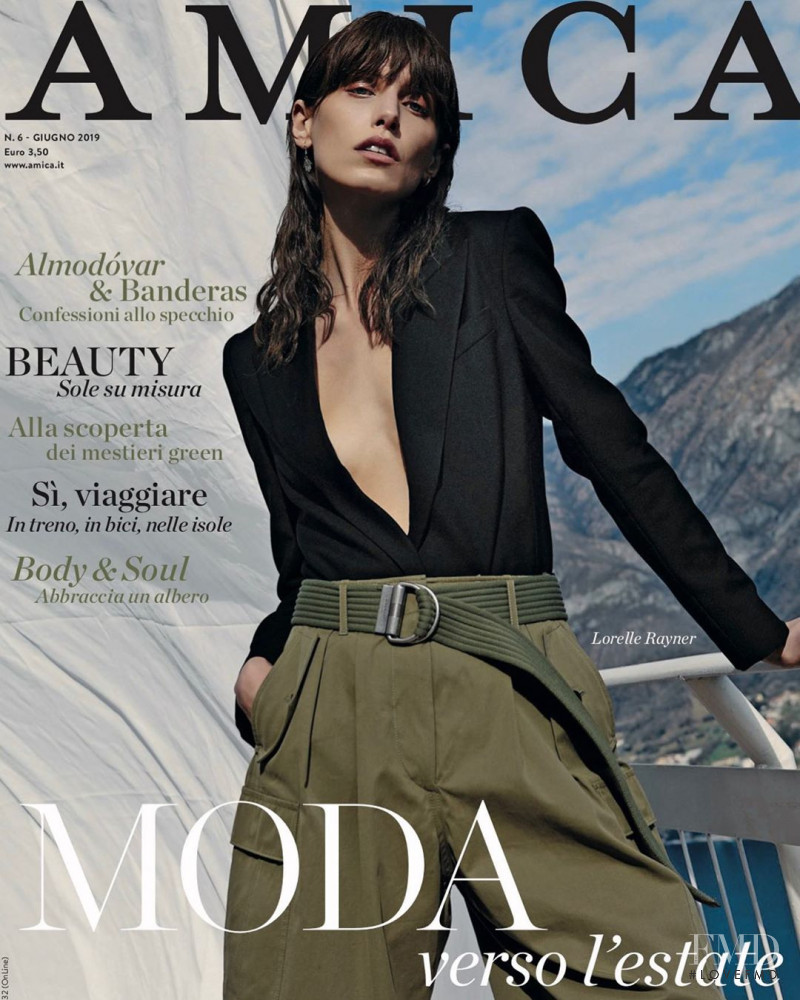 Lorelle Rayner featured on the AMICA Italy cover from June 2019