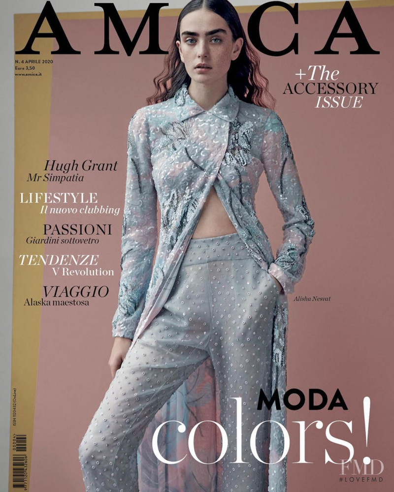 Alisha Nesvat featured on the AMICA Italy cover from April 2020