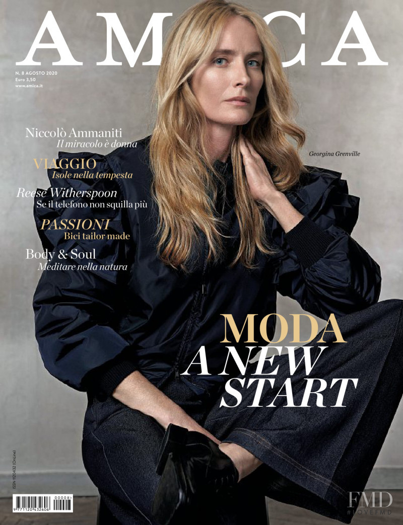 Georgina Grenville featured on the AMICA Italy cover from August 2020