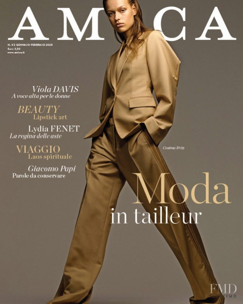 Cosima Fritz featured on the AMICA Italy cover from January 2020