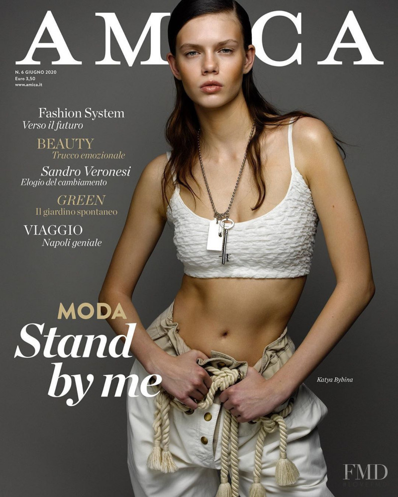 Katya Bybina featured on the AMICA Italy cover from June 2020