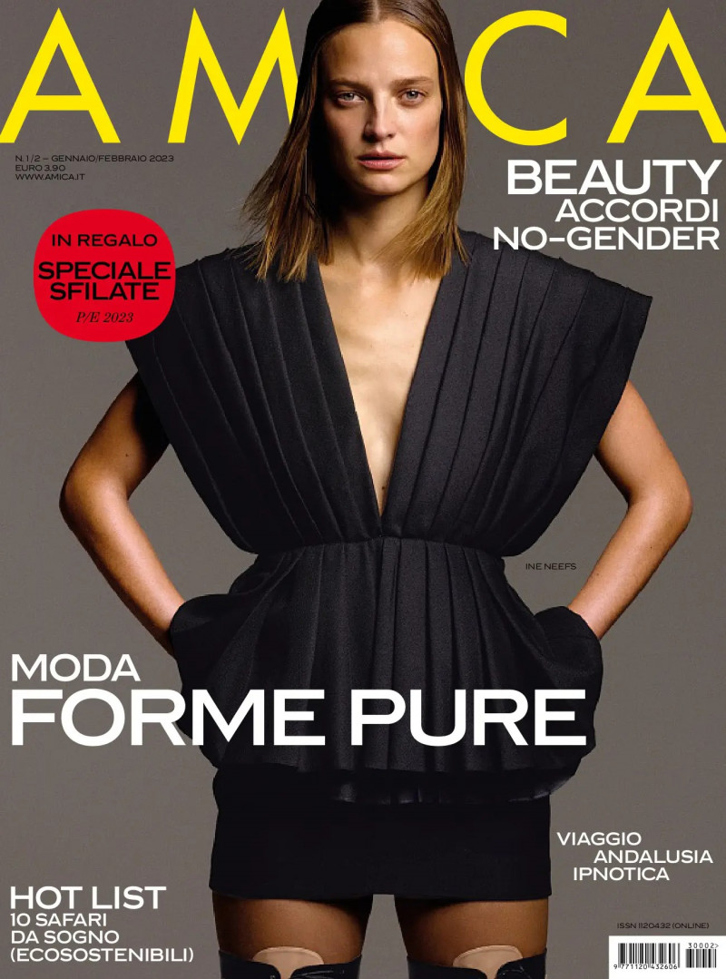 Ine Neefs featured on the AMICA Italy cover from January 2023