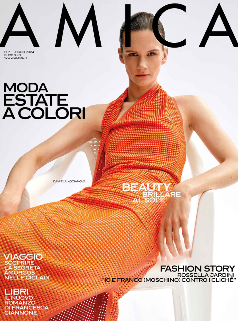 Daniela Kocianova featured on the AMICA Italy cover from July 2024