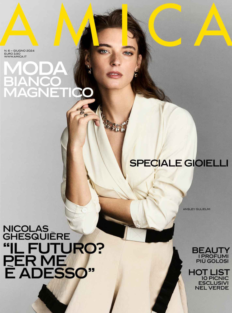 Ansley Gulielmi featured on the AMICA Italy cover from June 2024