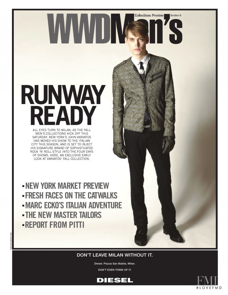  featured on the WWD Men\'s cover from January 2009