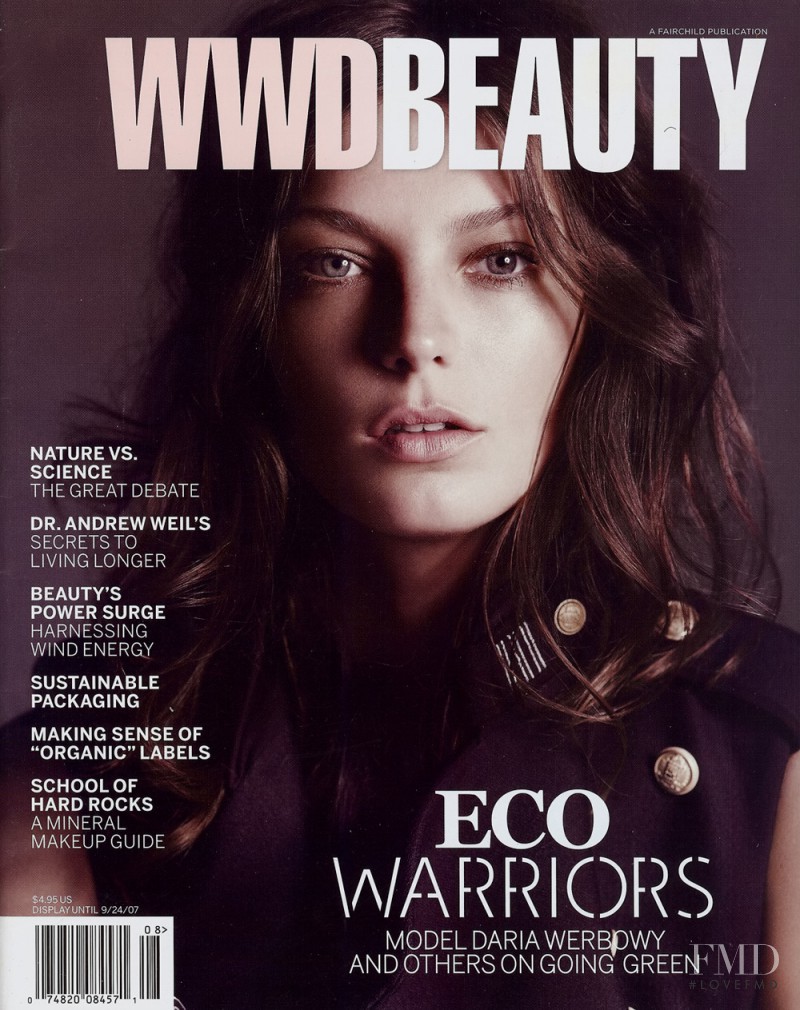 Daria Werbowy featured on the WWDBeauty Inc cover from August 2007