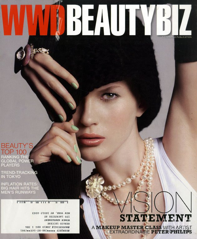 Anne Vyalitsyna featured on the WWDBeauty Inc cover from August 2009