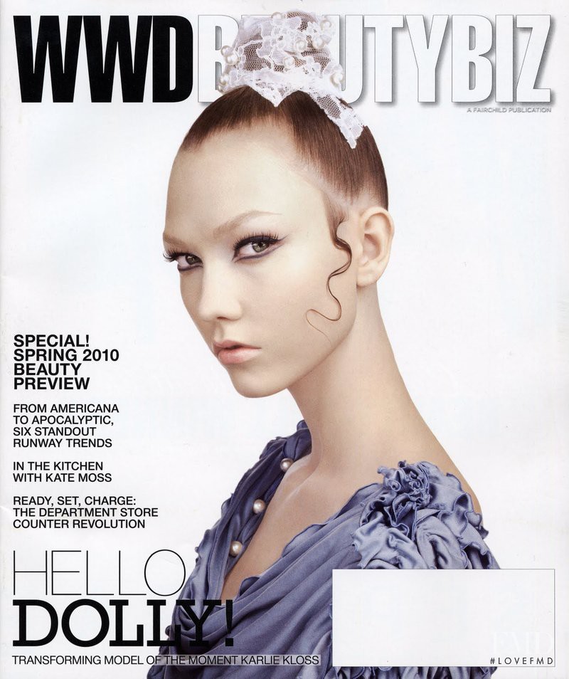 Karlie Kloss featured on the WWDBeauty Inc cover from November 2009