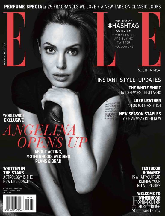  featured on the Elle South Africa cover from August 2014