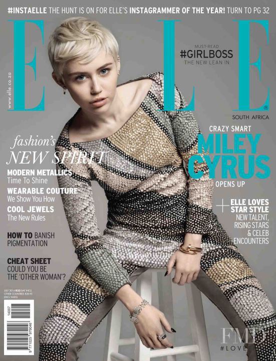  featured on the Elle South Africa cover from July 2014