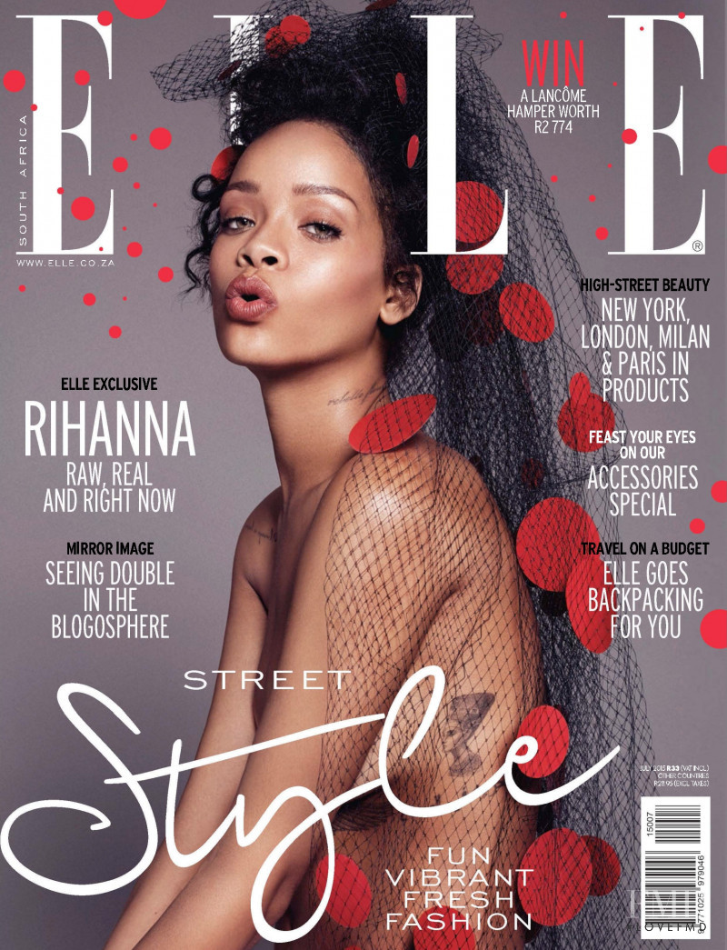  featured on the Elle South Africa cover from July 2015