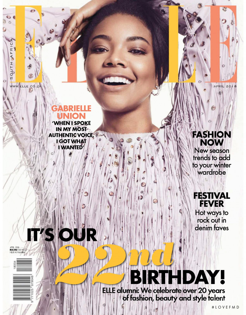  featured on the Elle South Africa cover from April 2018