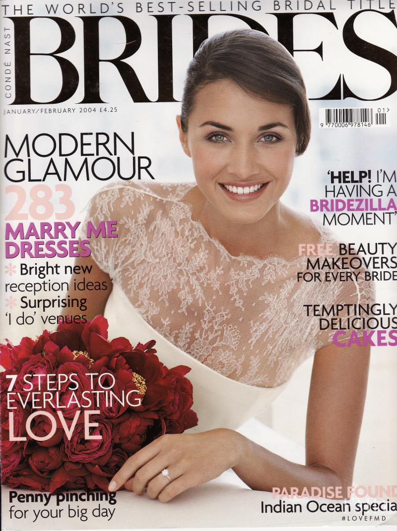 Flavie Lheritier featured on the Brides UK cover from January 2004