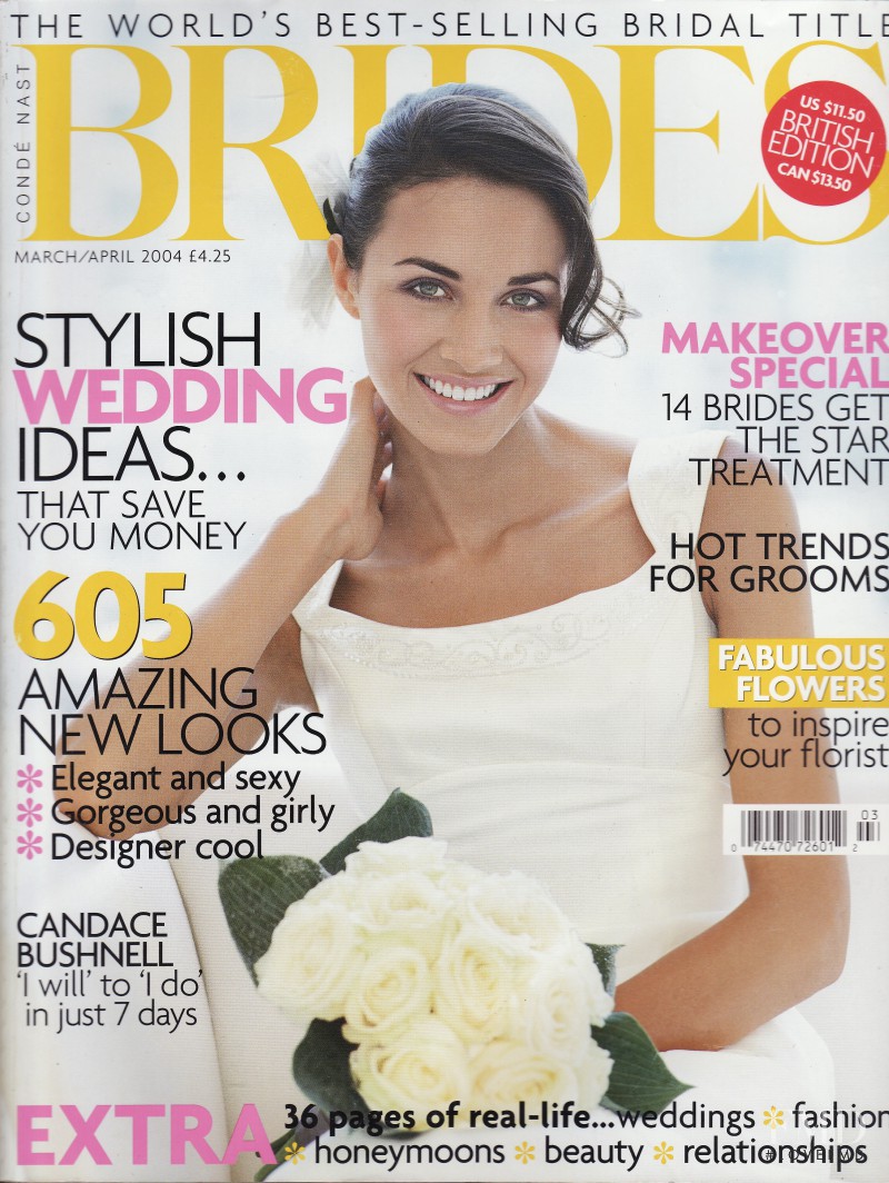 Flavie Lheritier featured on the Brides UK cover from March 2004