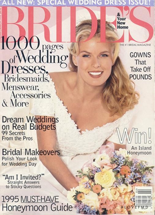 Vendela Maria Kirsebom featured on the Brides USA cover from March 1995