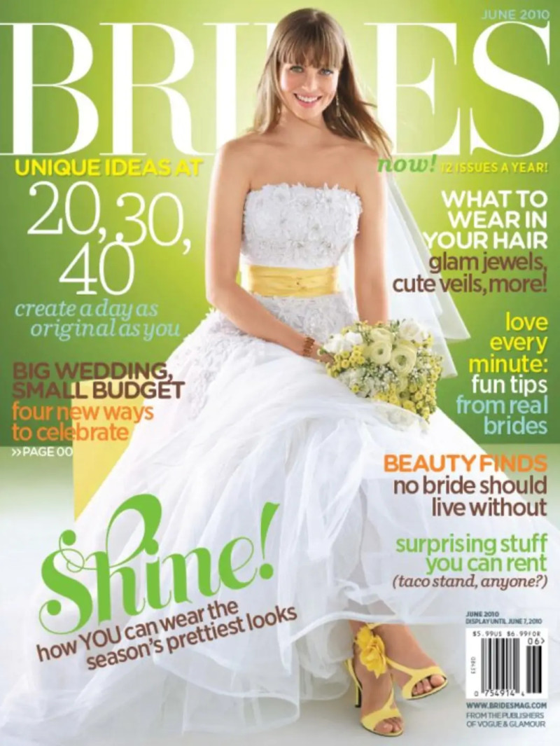  featured on the Brides USA cover from June 2010