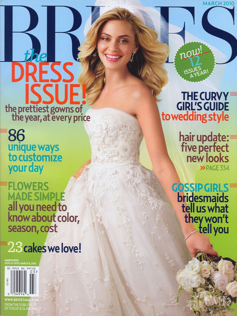  featured on the Brides USA cover from March 2010