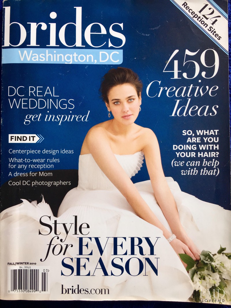 Lana Pozhidaeva featured on the Brides USA cover from September 2010
