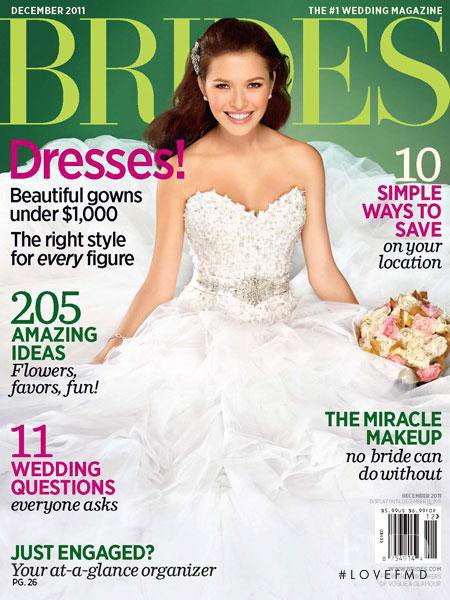 Roza Abdurazakova featured on the Brides USA cover from December 2011