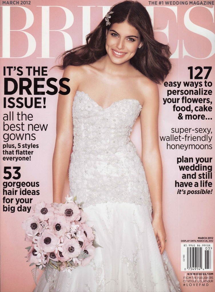 Shlomit Malka featured on the Brides USA cover from March 2012