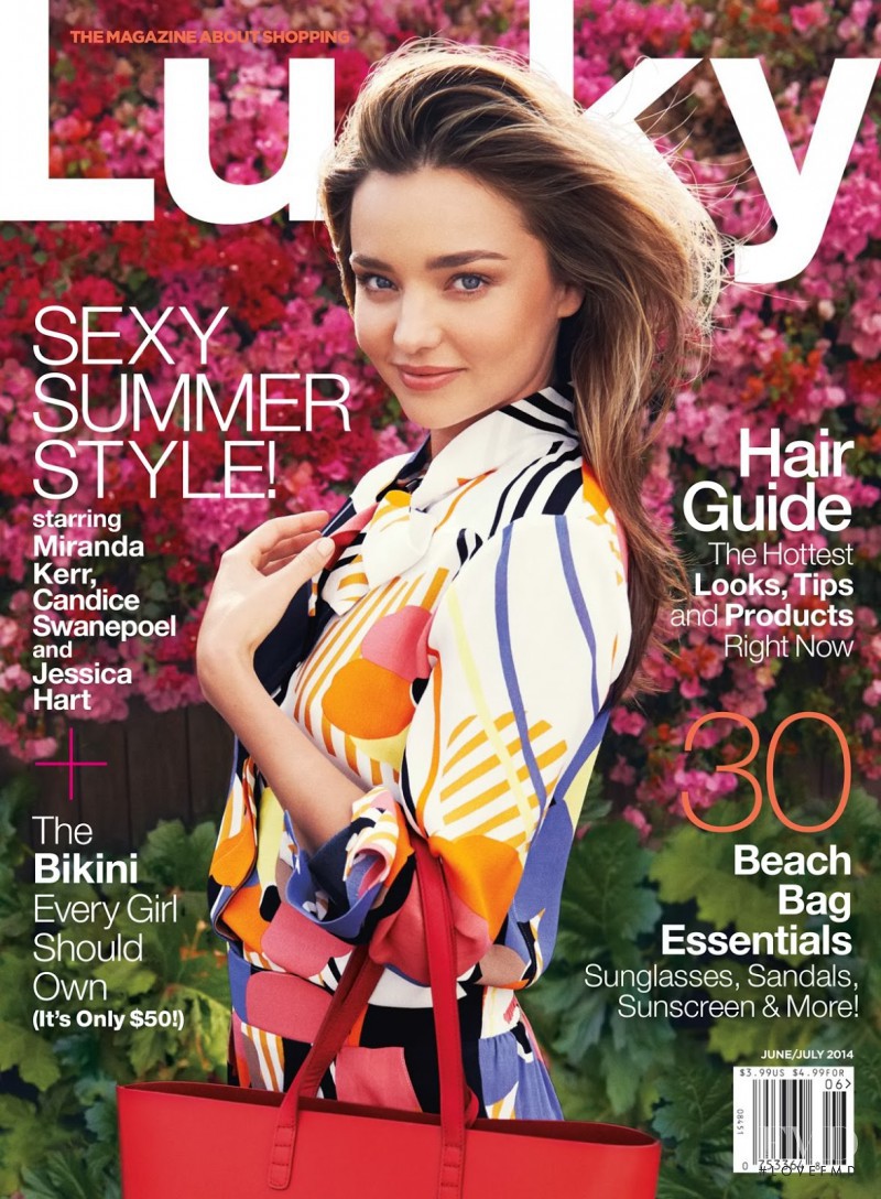 Miranda Kerr featured on the Lucky screen from June 2014